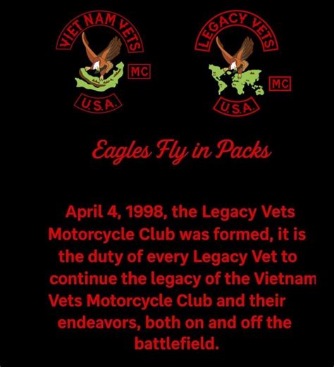 „Legacy Vets MC“ veiklos principai ir simbolika