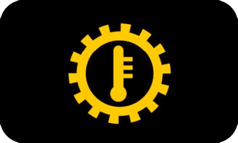 Automatinės pavarų dėžės alyvos temperatūros simbolis