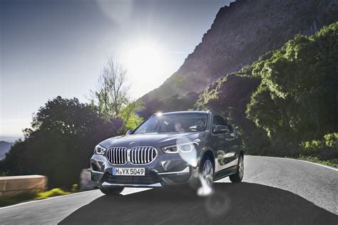 Thematic photo of the second-generation BMW X1 driving on a road