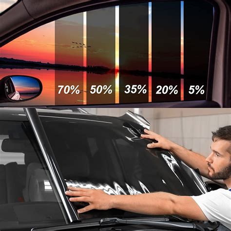 Thematic photo of a car with tinted front windows
