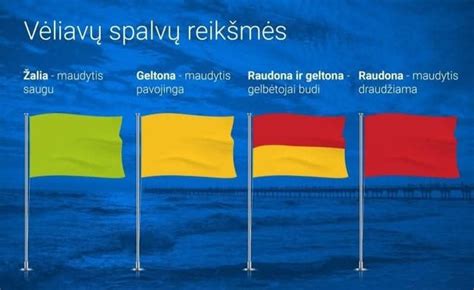 Infografika: jūrų vėliavų reikšmės pagal spalvas