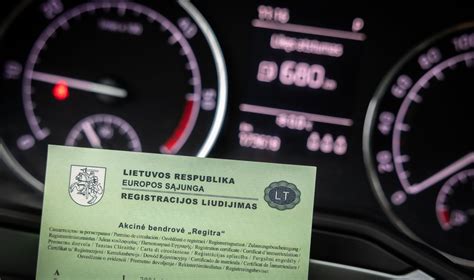 Diagrama: naudoto automobilio importo ir registracijos etapai Lietuvoje