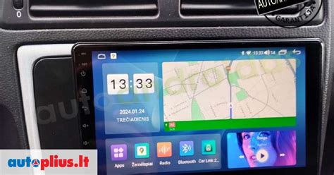 Volvo V70 centrinio valdymo pulto su 7 colių ekranu nuotrauka