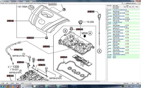 Mazda CX-3 variklio skyriaus schema