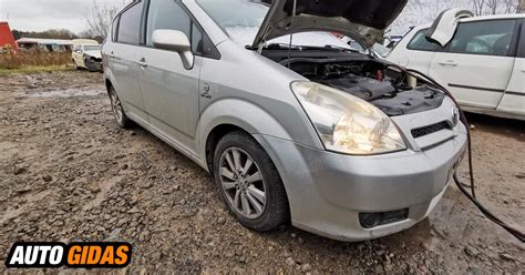 Toyota Corolla Verso 2006 m. priekinės pakabos schema