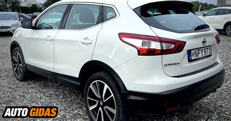 Nissan Qashqai automobilio nustatymų meniu valdymas sukamuoju ratuku