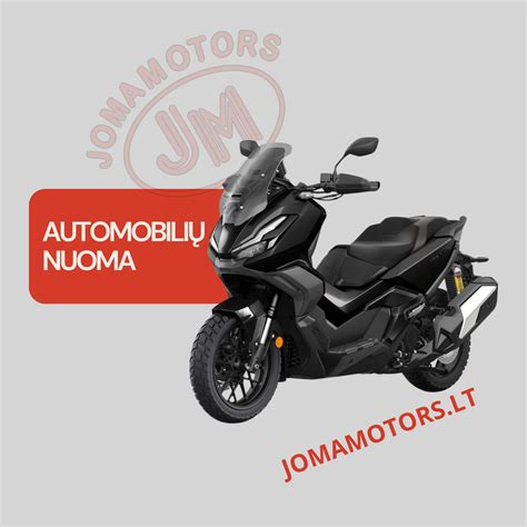 Teminė nuotrauka: motoroleris kelyje