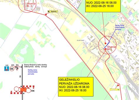 Geležinkelio pervažos draudimo zonos schema