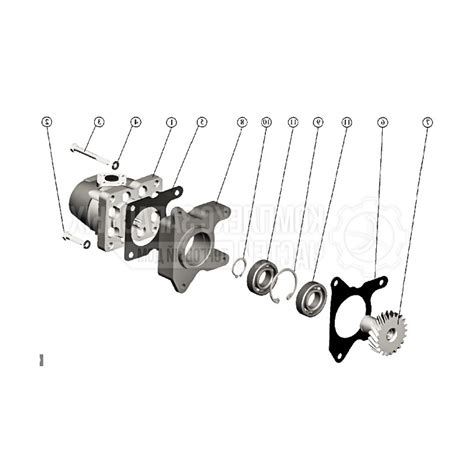 Hidraulinio siurblio montavimo schema ant T-25 variklio