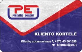 Kliento kortelės dizaino pavyzdys