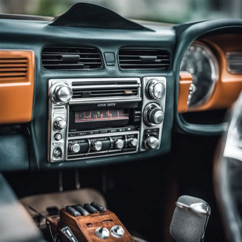 Automobilio salono su integruotu radijo imtuvu ir modernia garso sistema