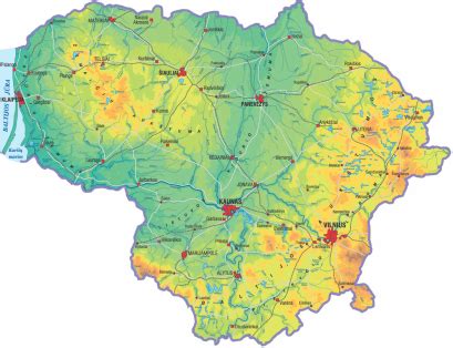 Žemėlapis: Vokietija ir Lietuva, pavaizduojant automobilių importo kryptį