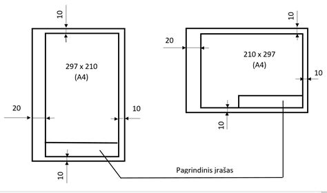 Techninis brėžinys arba pjūvis, iliustruojantis sailenbloko matmenis