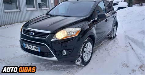 Ford Kuga 2009 salono interjeras ir prietaisų skydelis