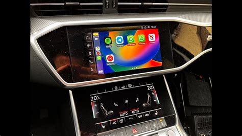 Audi A6 C8 interjero nuotrauka su MMI sistema