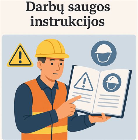 Infografika: Darbuotojų saugos instrukcijos žingsniai