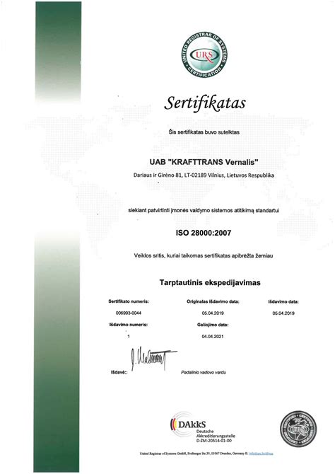 Sertifikatai ir licencijos maisto verslui