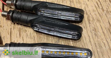 LED motociklo žibinto komponentai