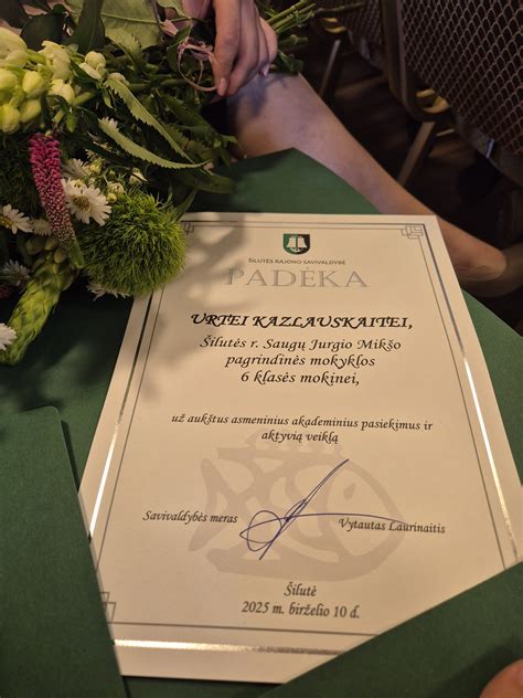 Grupės mokinių apdovanojimo ceremonija