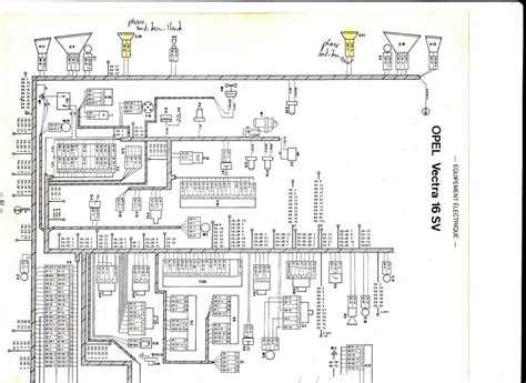 Opel Vectra B DTI variklio skyriaus schema
