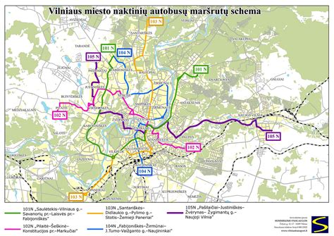Vilniaus 55-ojo autobuso maršruto žemėlapis