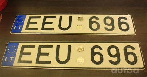 Tematinė automobilio valstybinio numerio nuotrauka