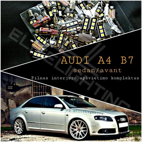 Audi A4 B7 salono interjero nuotrauka su S-line apdaila