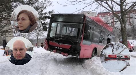 Autobusas kelyje ekstremaliomis oro sąlygomis