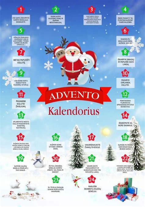 Interaktyvus kalendorius su vilkikų užimtumais ir užduotimis