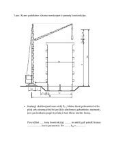 Scheminis bokštinio krano su pagrindinėmis dalimis vaizdas