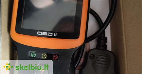 OBD-II diagnostikos įrenginio su kompiuteriu schema
