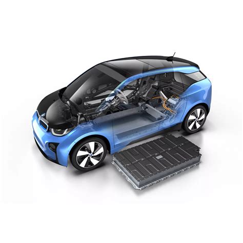 Schema, iliustruojanti BMW i3 REx variklio ir baterijos sistemą su energijos srautais
