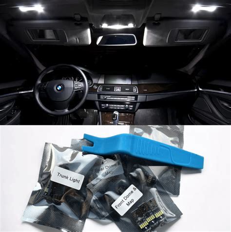 BMW F10 salono LED apšvietimo schema arba示意图
