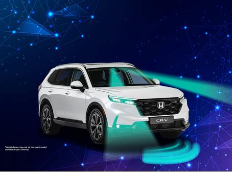 Honda SENSING saugumo sistemų infografika