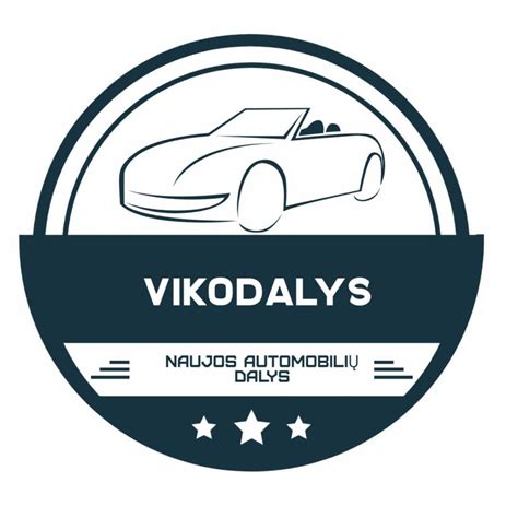Įmonės logotipas arba reprezentacinė nuotrauka, susijusi su automobilių dalių prekyba