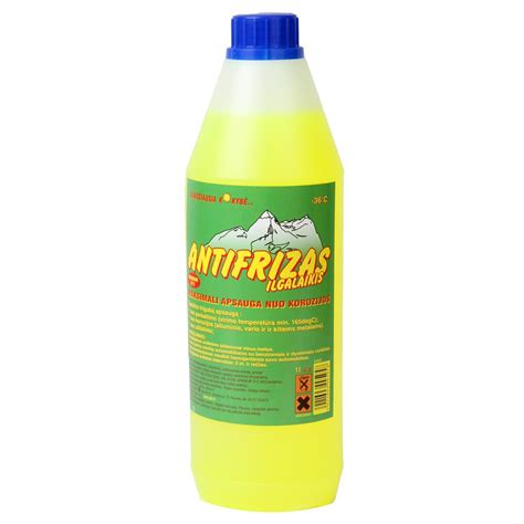 pavyzdys, kaip atrodo švarus ir užterštas aušinimo skystis