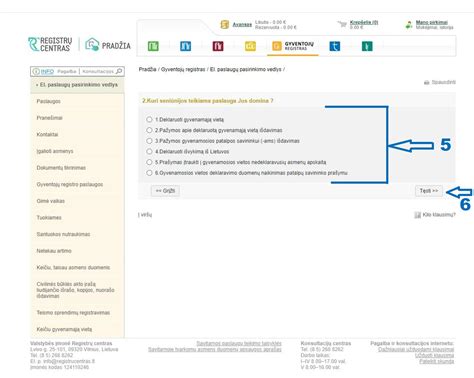Skenavimo schema: Elektroninis deklaravimas per Registrų centro savitarną