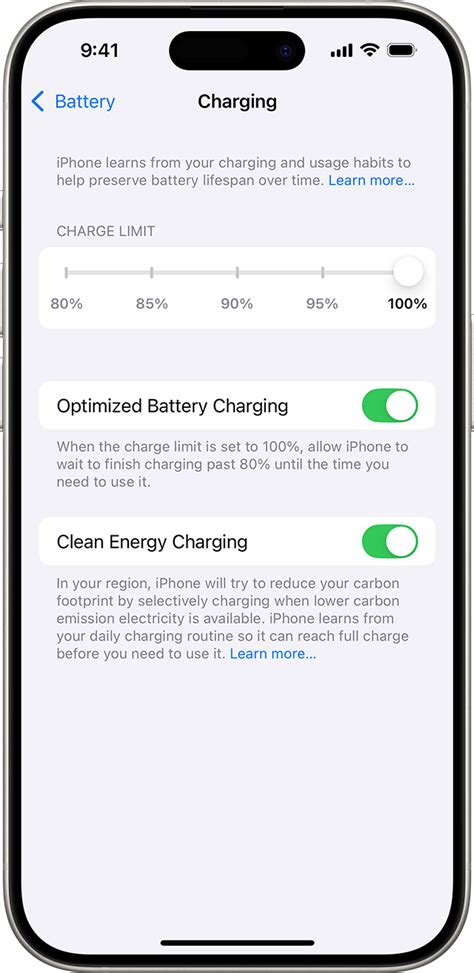Infografika: „Optimized Battery Charging“ veikimo principas