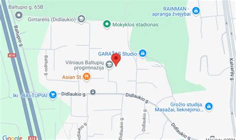 Mokyklos pastato nuotrauka arba žemėlapis su tikslia lokacija Didlaukio g.