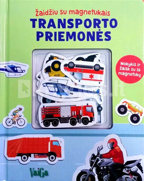 Vaikiškos knygos su transporto priemonių iliustracijomis