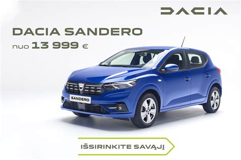Dacia Sandero interjero nuotrauka su skaitmeniniu ekranu ir tekstiline apdaila