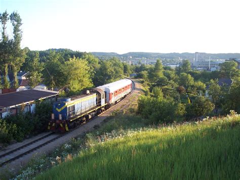 Turistinis traukinys kalnuotame kraštovaizdyje