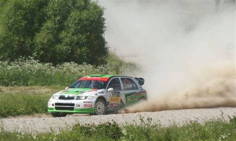 Saulius Girdauskas su „Škoda Fabia WRC“ Cesio ralyje Latvijoje, 2008 m.