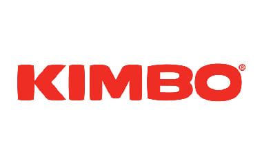 Kimbo logotipas ir kavos pakelių dizainas