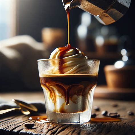 Affogato su šaukšteliu
