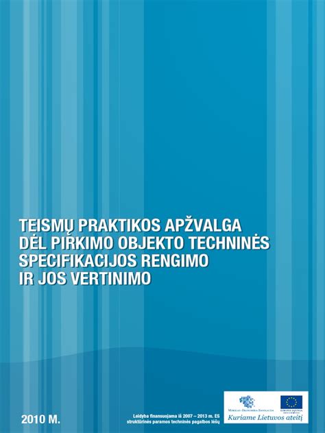 schema, iliustruojanti techninės specifikacijos rengimo etapus viešuosiuose pirkimuose