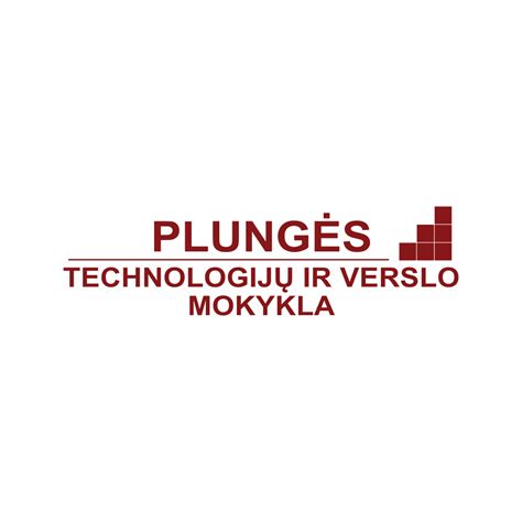 Plungės technologijų ir verslo mokyklos pastato fasadas arba logotipas