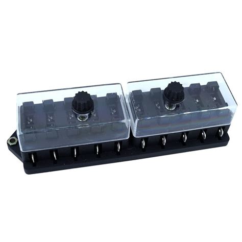 Automobilio saugiklių dėžutė su paaiškinta schema.