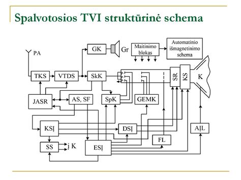 Vairo kolonėlės struktūrinė schema
