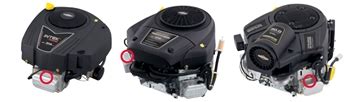 Briggs & Stratton variklio karbiuratoriaus detalių išdėstymo schema